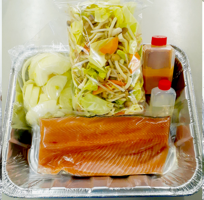 鮭の味噌炊き・〆うどん付き（アルミ鍋セット）